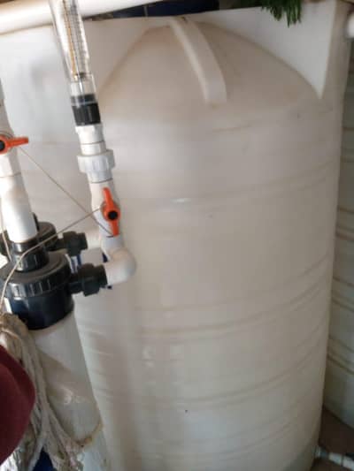 Two 1600 Liter Water Storage Tanks