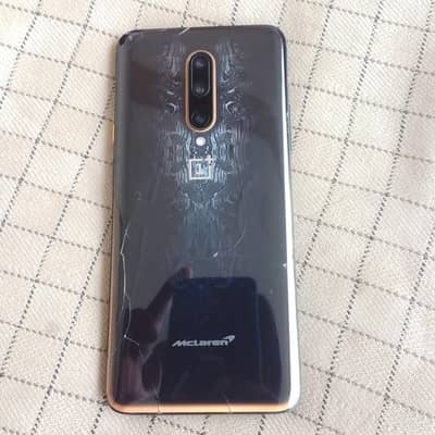 OnePlus 7t pro McLaren addition Back crack Baki sb okay 