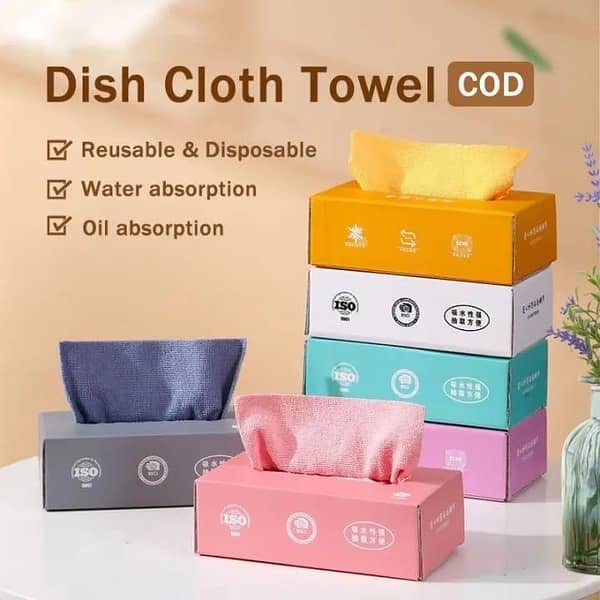 Disposable Microfiber Cloth For Kitchen Towel Soft Hand Towel Reusable Wipes Household Gadgets Rags Durable Napkin