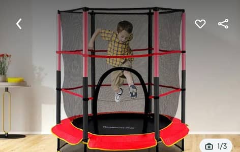 4.5ft Kids Trampoline | Jumping jhola | Fitness Exercise Treadmills