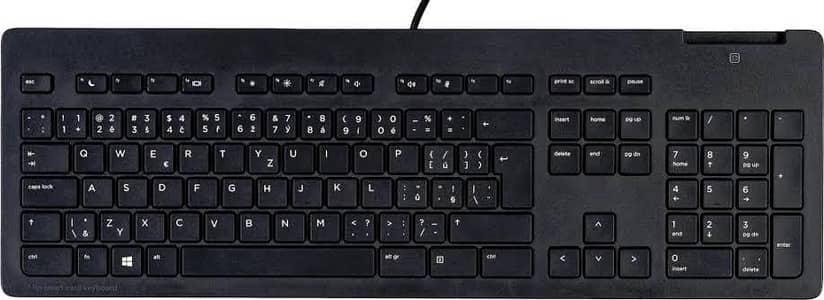 HP Slim Keyboard + Dell Mouse + Logitech Mouse Pad