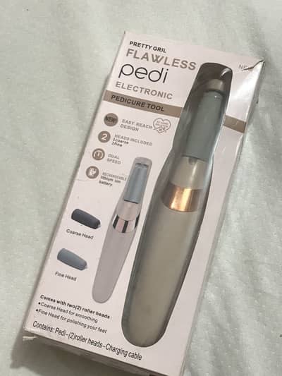Electronic Pedicure Foot Care Tool | Rechargeable | 2 Roller Heads
