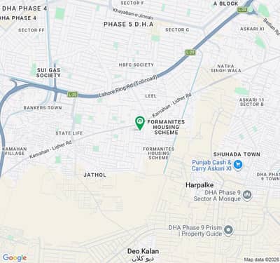 Good Good Location 10 Marla Residential Plot For sale In Formanites Housing Scheme - Block E