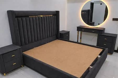 double bed set-luxury bed set-King size bed-Customise bed designs-bed