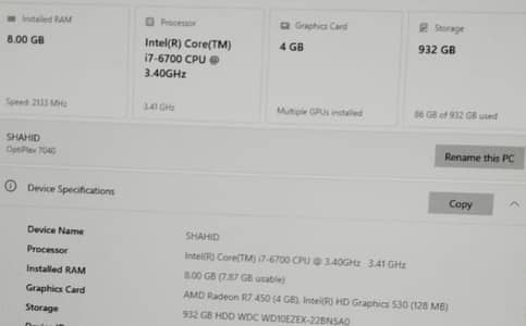 PC with screen