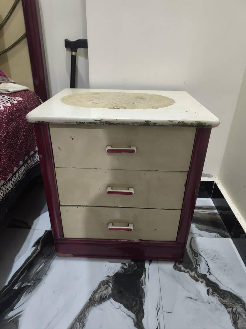 Bed with side table 1
