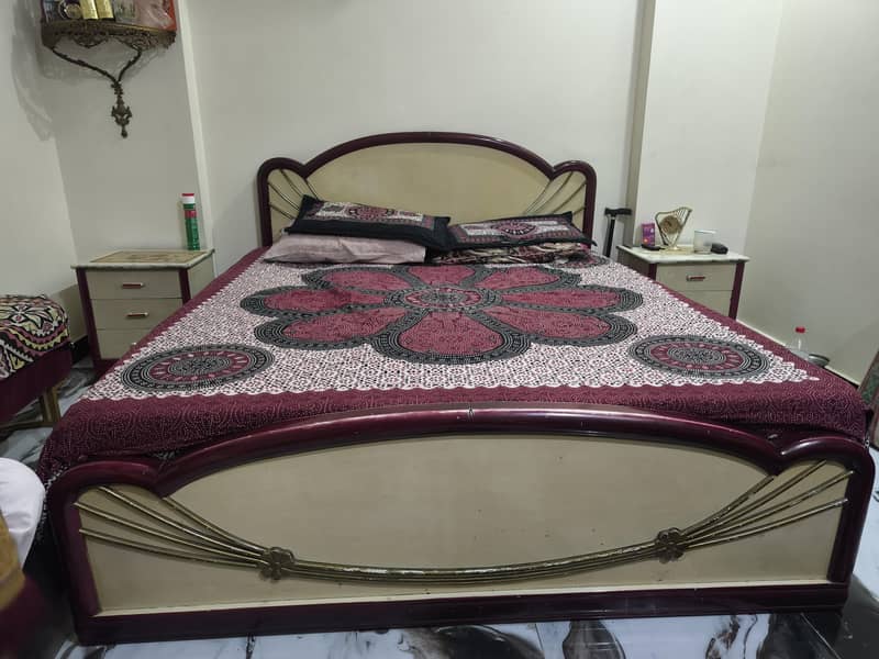 Bed with side table 3