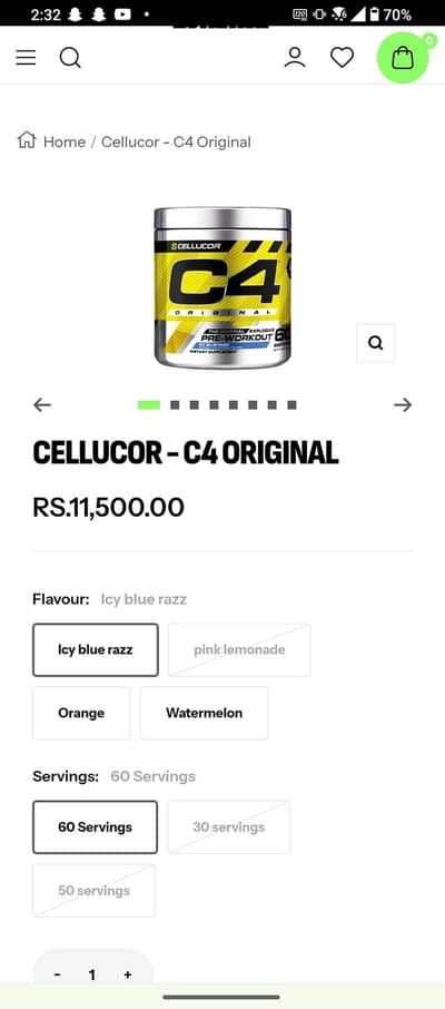 c4 original pre workout