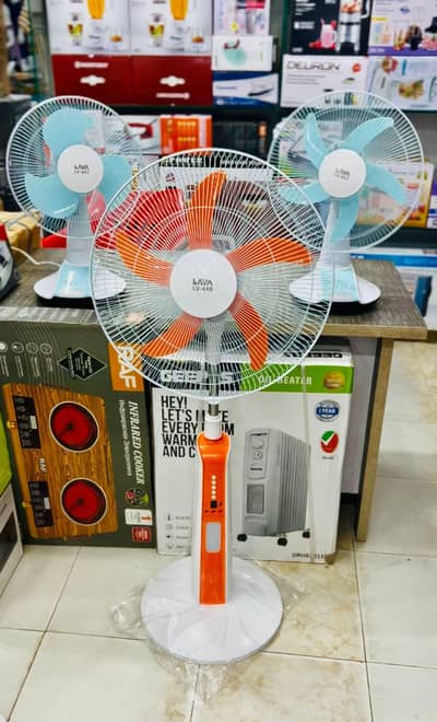 Lava imprted fan big size 8 hours backup
