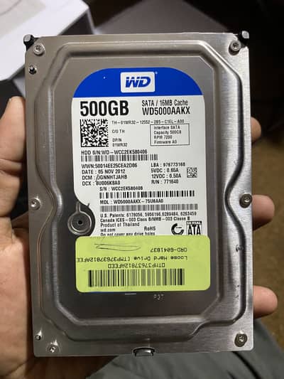 500 GB Hdd full of games