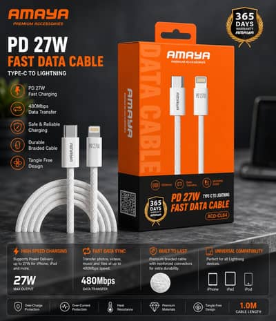 Amaya ACD-C66 3A Fast Charging Cable: