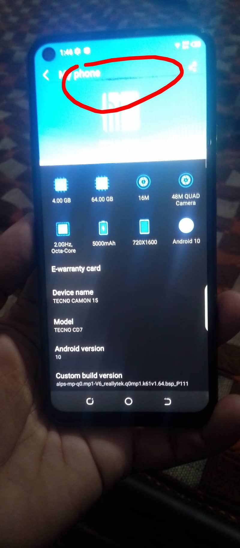 Tecno CAMON 15 5