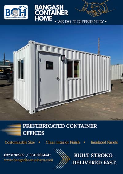 High-End 10*20ft Prefebricated Container Rooms And Offices