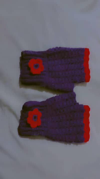 handmade Crochet gloves for women and girls
