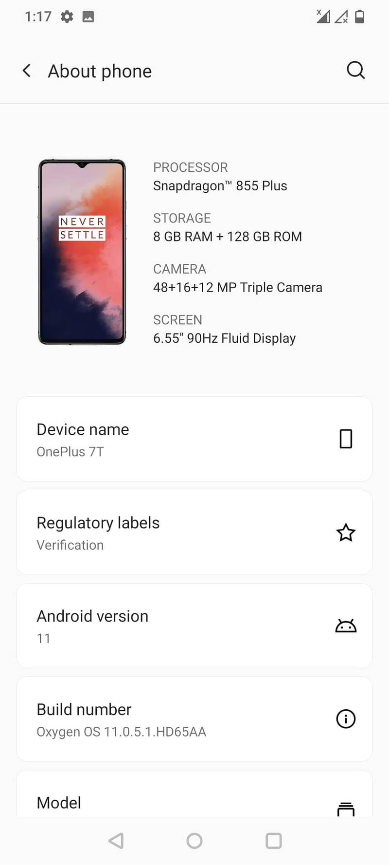 One Plus 7T 6