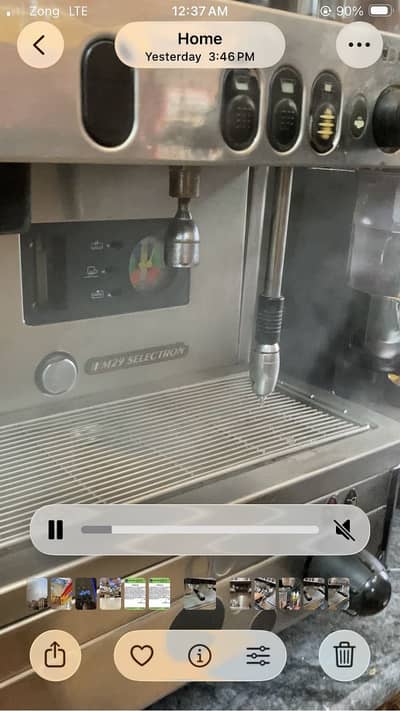 Coffee machine and crash machine