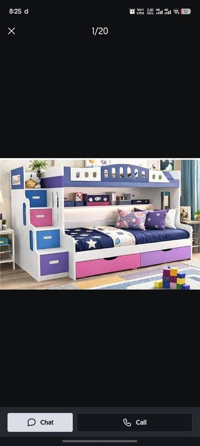 Bunk bed | Kid wooden bunker bed | Baby bed | Double bed | Triple bed