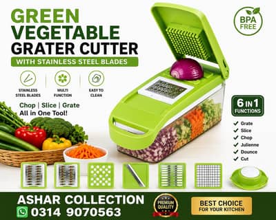 Green vegetables Greater cutter with stainless Blades