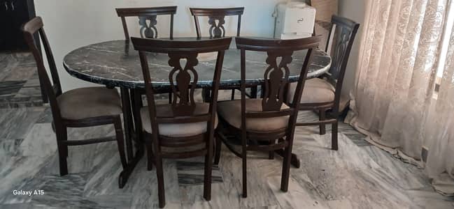 dining table with chairs
