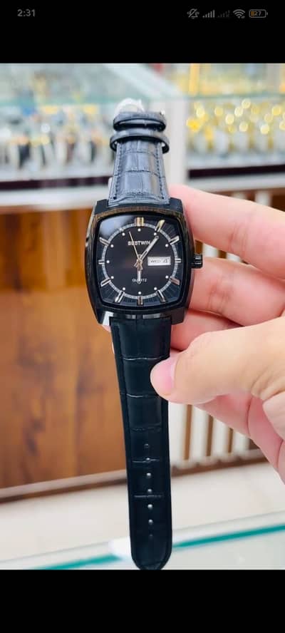 Premium BESTWIN Men’s Watch – Elegant Black Luxury Design ⌚