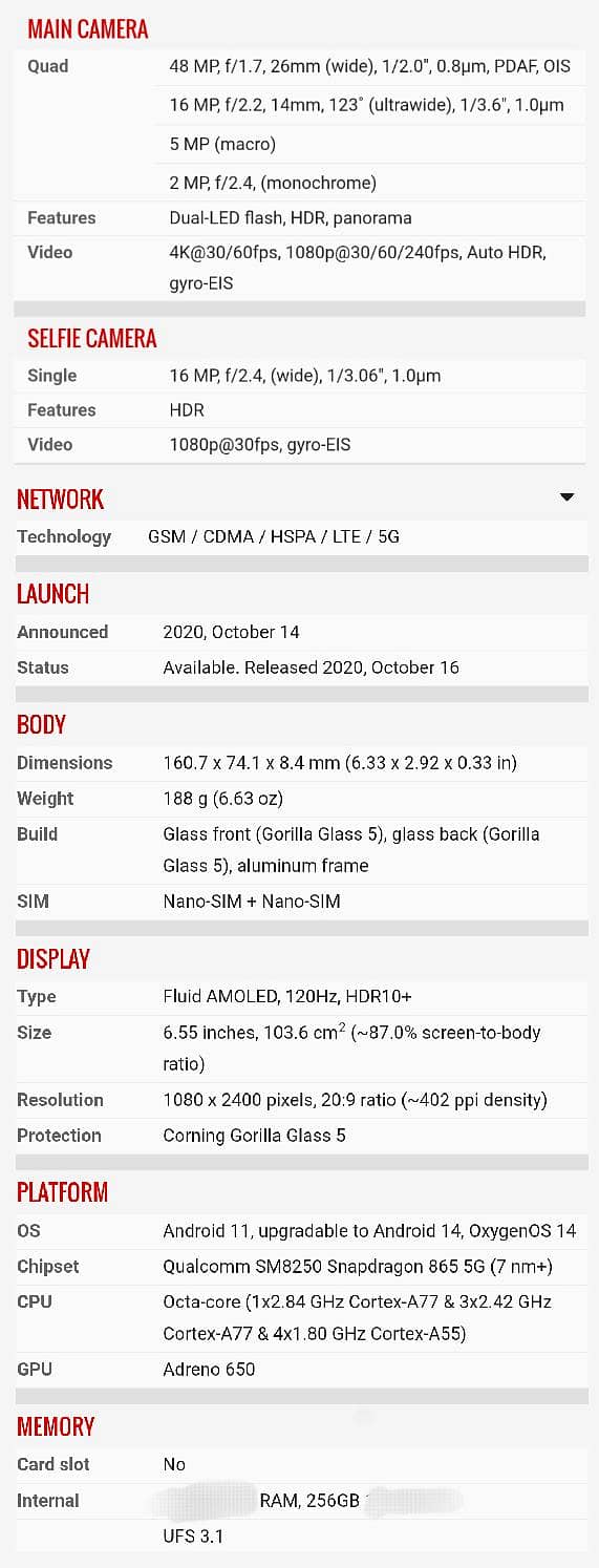 One Plus 8T 1