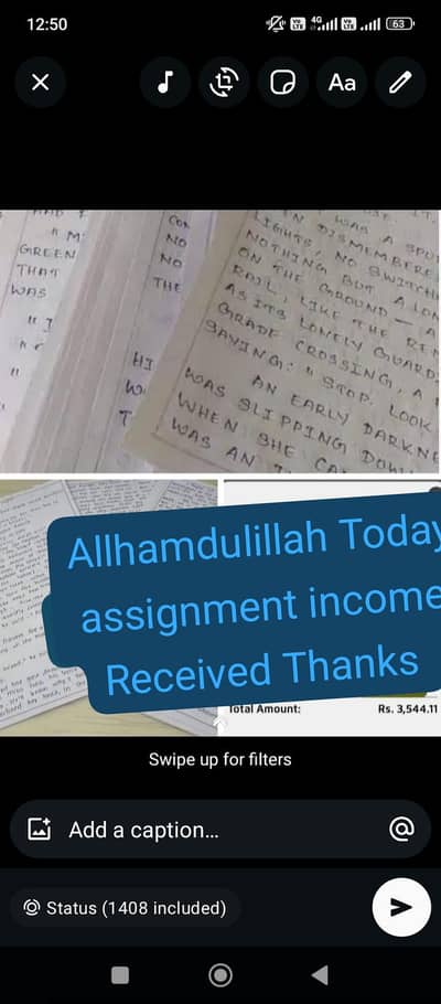 Handwriting Assignment, Typing And Data Entry job Available