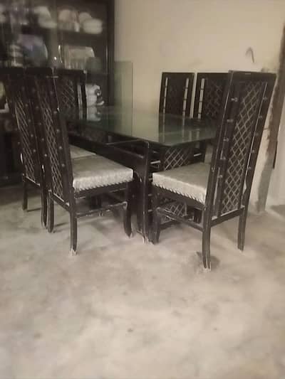 Glass Dinning Table With 6 Chairs Second Hand