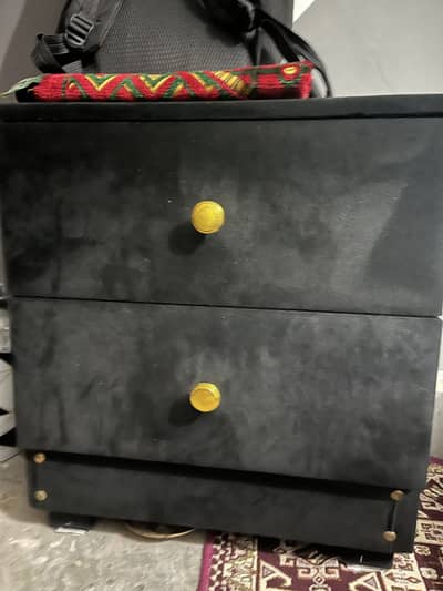 King size bed with side tables , and dressing tables with stool