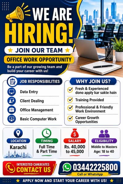 Hiring for office work