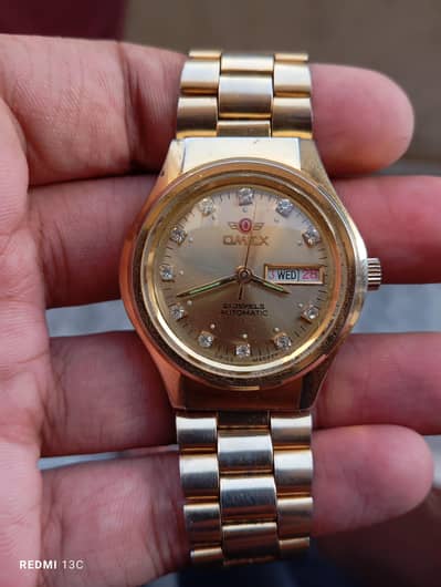 vintage omex automatic men's watch.