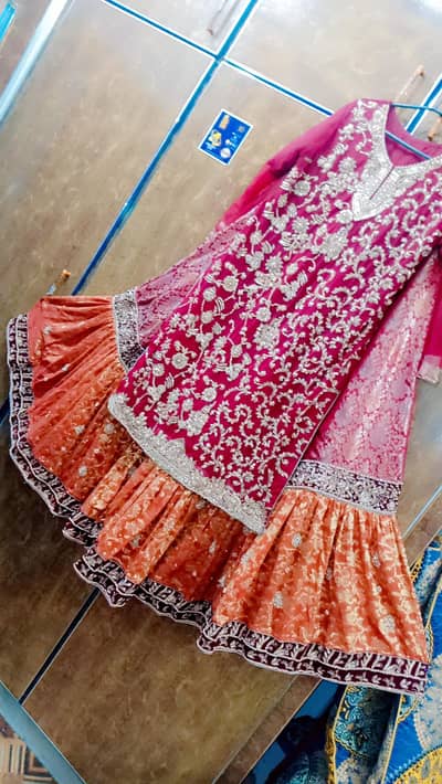 Bridal dress Haris shakeel  design  only one time wear just 50000.  ‎