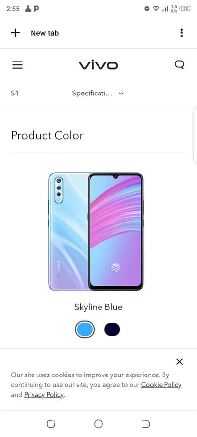 Vivo S1 original display with all original parts board dead h