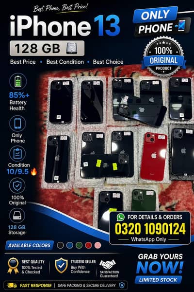 iPhone 13 — 128GB Available