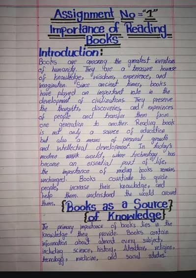 Assignment writing