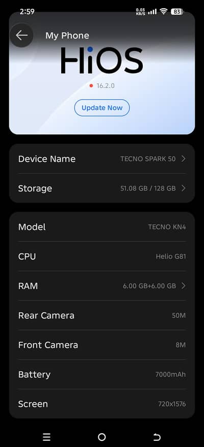 Tecno Spark 50