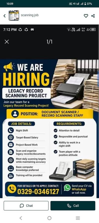 scanning job