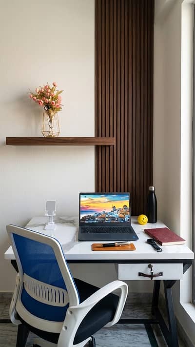 Modern Study/Office Table with Comfortable Chair – Excellent Condition