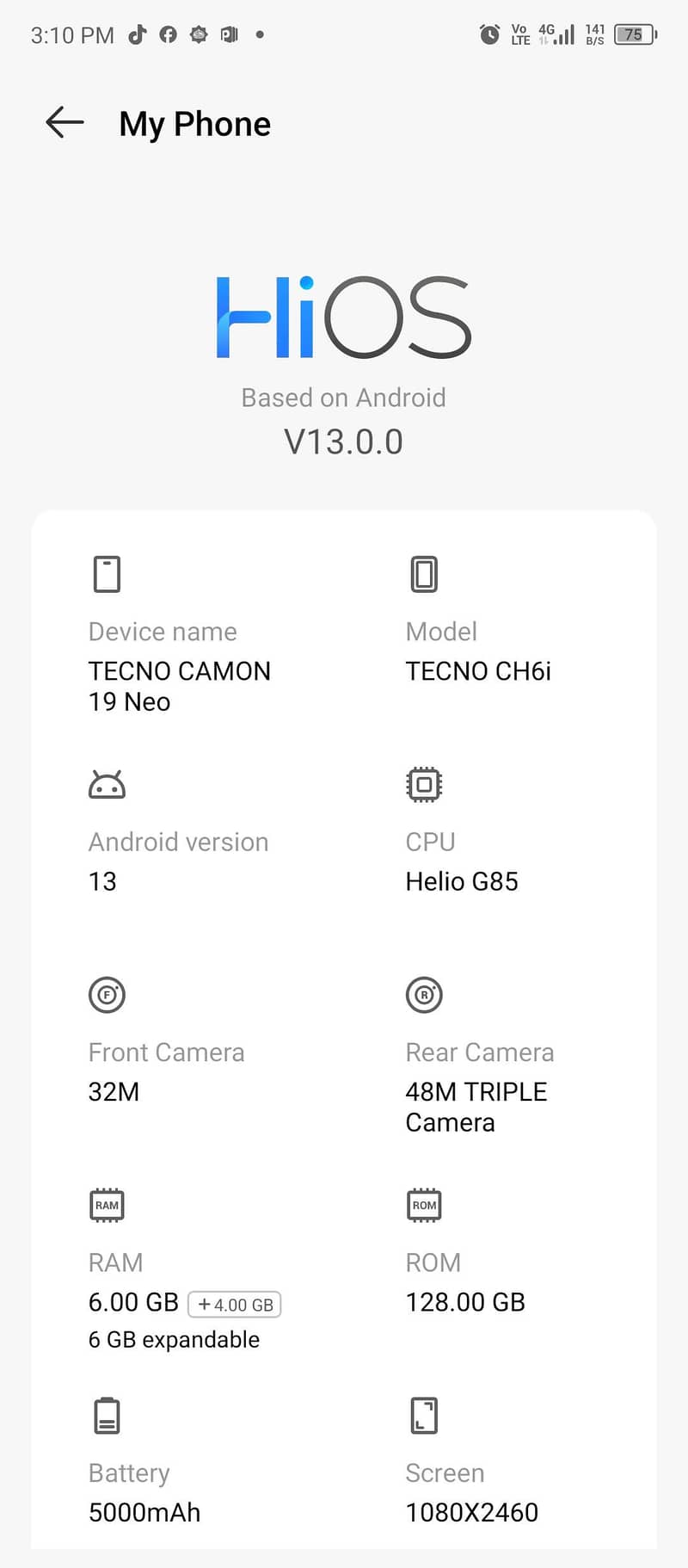 Tecno Camon 19 9