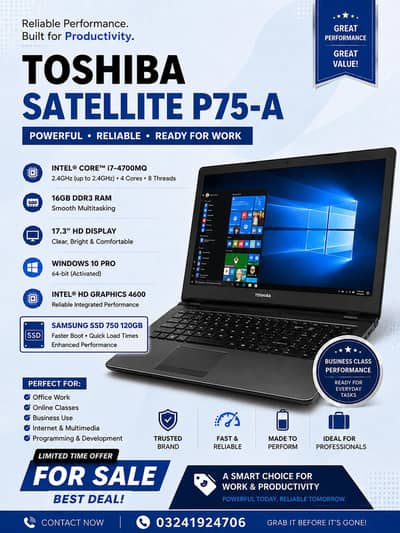 TOSHIBA SATELLITE P75 A7200