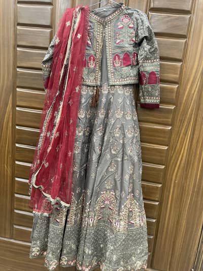 Formal bridal wear full length frock
