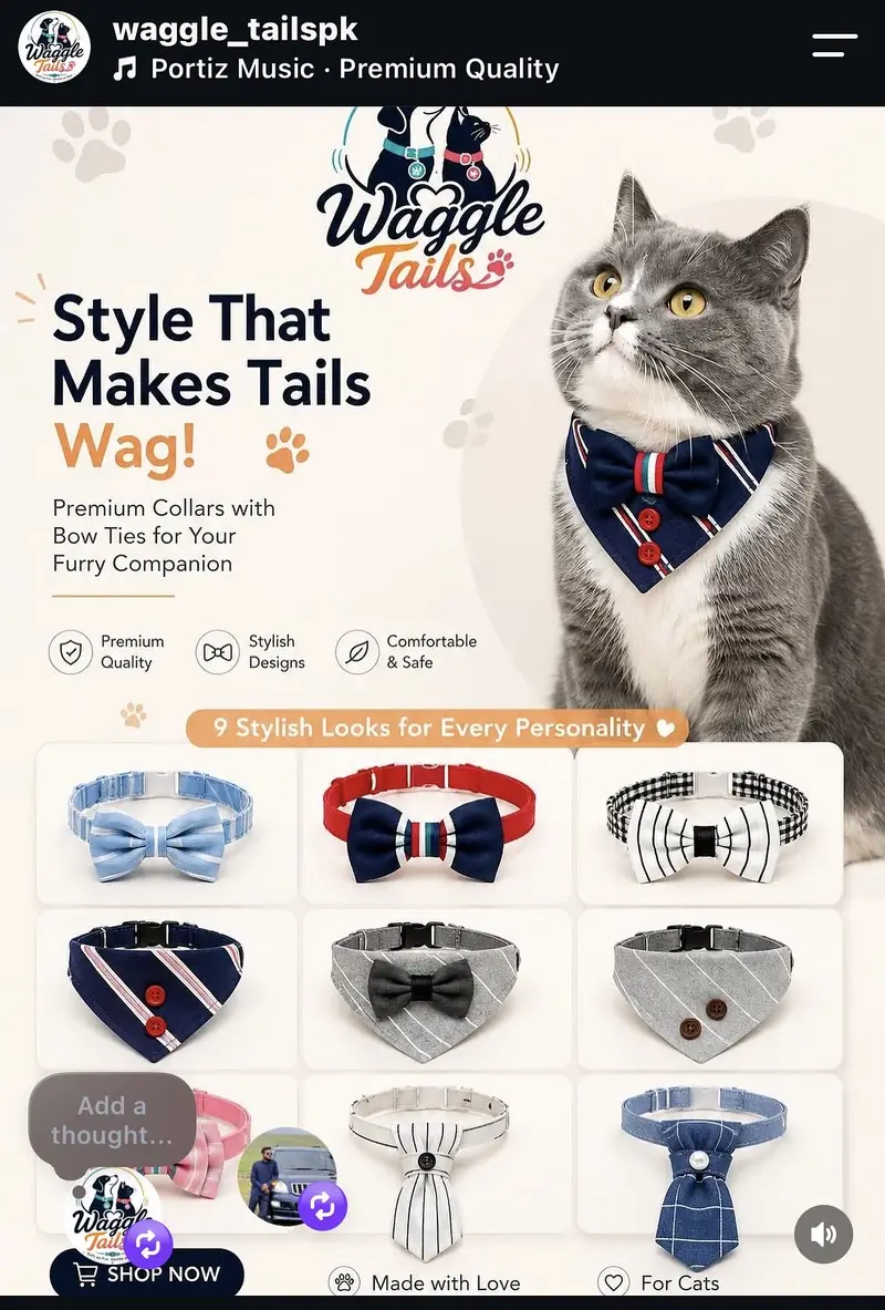 Handmade Premium Cat Collars | Adjustable & Customizable — photo 10