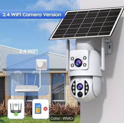 Solar WiFi security outdoor camera. with app control