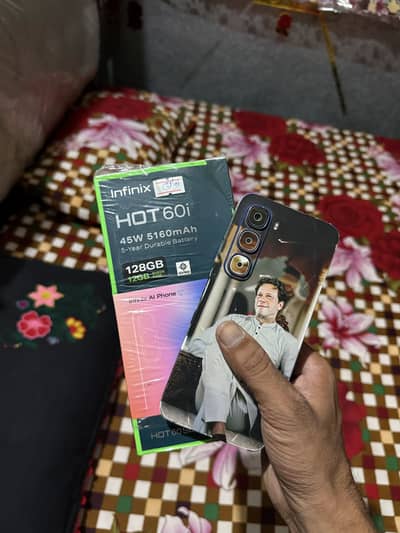 Infinix hot 60i full box 3 month warranty