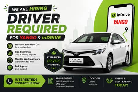 Experienced Yango/inDrive Driver Required
