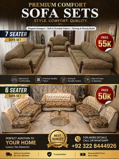 Sofa set , wooden sofa set , solid sofa , 7 seater sofa , 6 seater sof