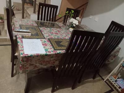 6 seater dining table