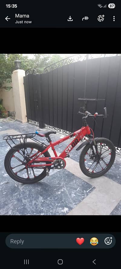 by cycle 