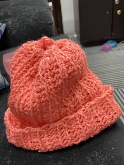 Beautiful hand made crochet cap
