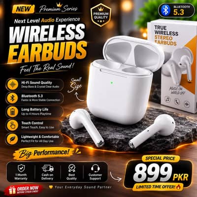 jiwireless airbirds long battery backup clear sound whole