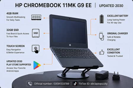 HP Chromebook 11MK G9 EE 4GB Ram  32GB storage